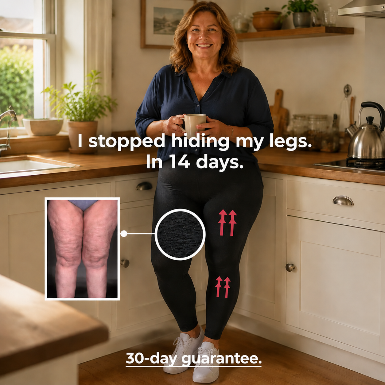 FitAva 3D High-Waist Legging for Lipoedema